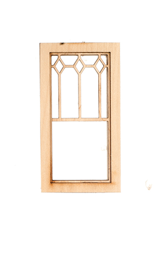 Dollhouse Miniature WINDOW - LONG DIAMOND TOP